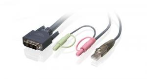 Iogear G2L7D05U S Dvi-d Single Link, Usb 2.0 Kvm Cable Provides Sixtee