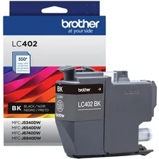 Original Brother LC402BKS Inkjet Ink Cartridge - Black Pack - 550 Page