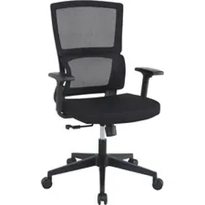 LLR 81988 | Lorell Mid-Back Mesh Chair - Fabric Seat - Mid
