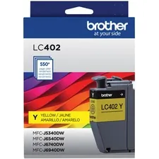 Original Brother LC402YS Inkjet Ink Cartridge - Yellow Pack - 550 Page