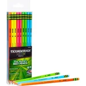 Dixon Ticonderoga Co. Ticonderoga Bright Neon No. 2 Pencils