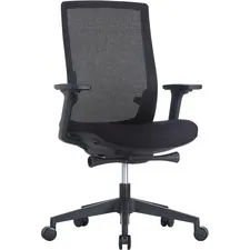 Lorell LLR 42180 Mid-back Mesh Management Chair - Mid Back - 5-star Ba