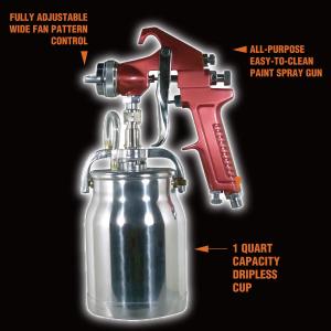 Astro 4008 Spray Gun With Cup Red Handle 1.8mm Nozzle