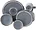 Elama Elama Luxmatte Contemporary Dinnerware Set, 20 Piece,