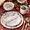 EL-MBLUE | Elama Fine Round Gloss Dinnerware Dish Set, 16