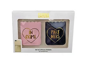 Bulk Buys Sarina Adhesive Phone Wallet Set for Best Friends
