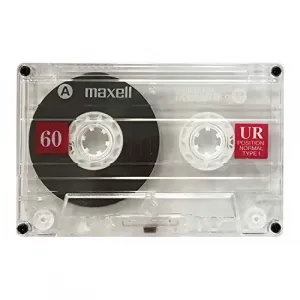 Maxell 109010 Cassette, Ur-60, Type I Normal Bias, 60 Min, Std