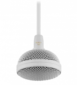 Audix 0073-0182 M3 Tri-element Ceiling Microphone - White, 4' Cable