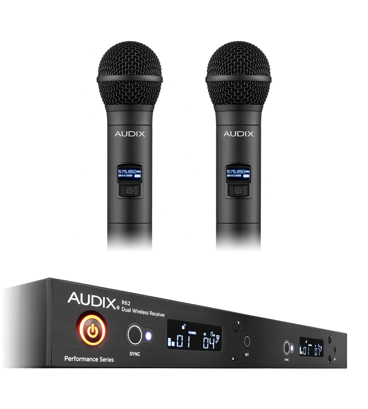 Audix 0073-0072 Dual Channel Wireless Microphone System With Two Mics