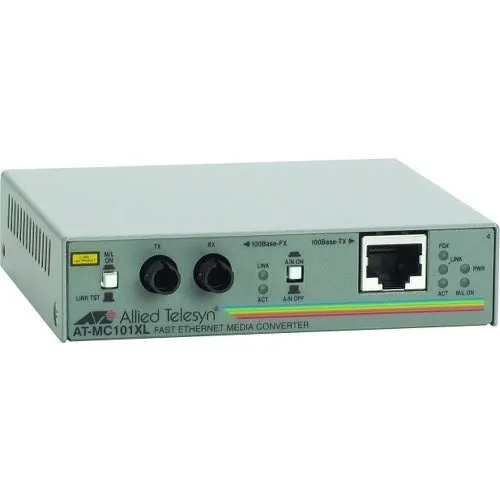 Allied AT-MC101XL-90 100tx(rj-45)to100fx(st)fastethernetmedi