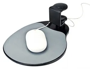 Ergoguys UM003B Ergonomic Under Desk Mouse Platform With Swivel Design