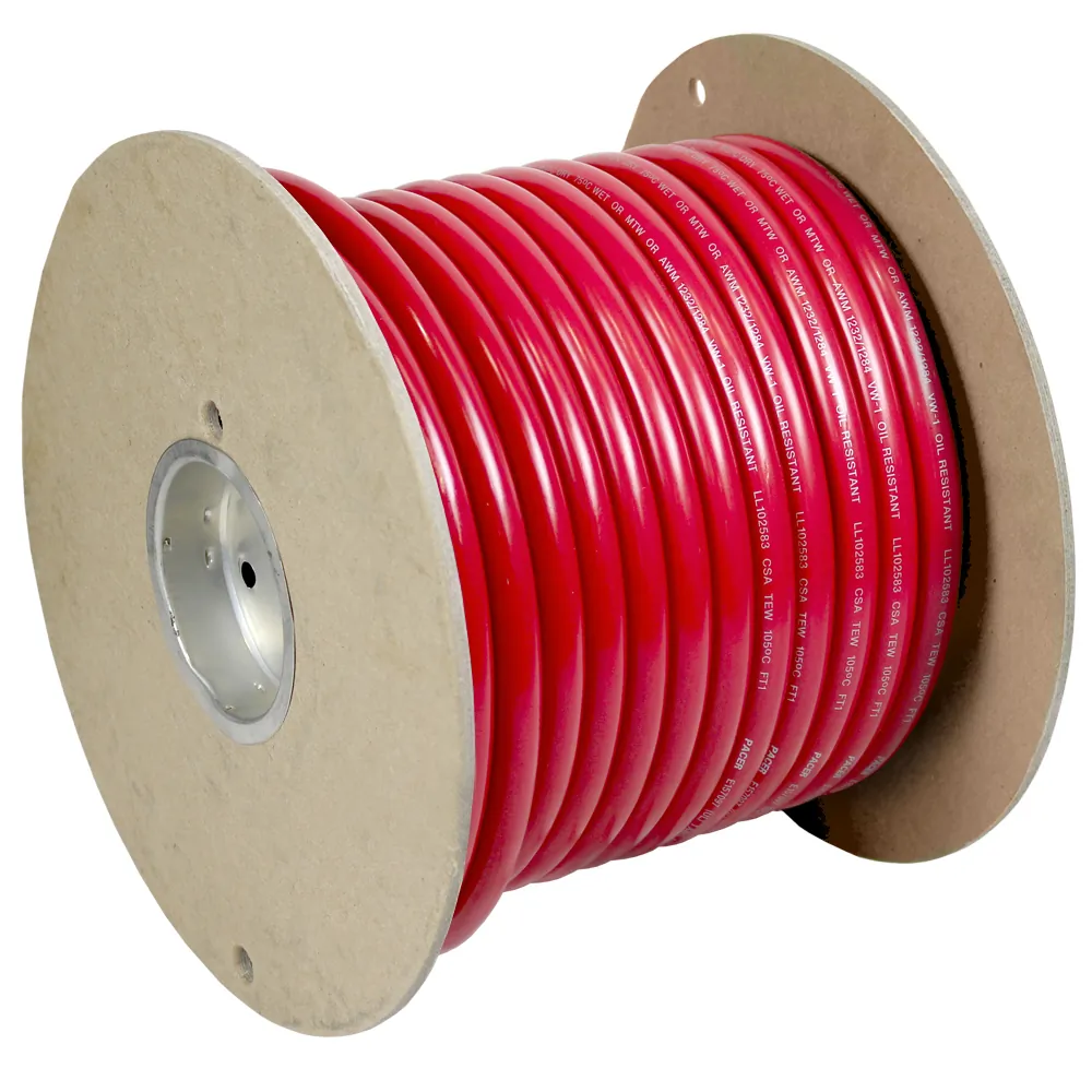 Pacer WUL2RD-100 Pacer Red 2 Awg Marine Battery Cable - 100 Feet