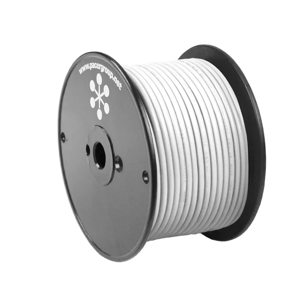 Pacer WUL12WH-100 Pacer 12 Awg Tinned Marine Wire - 100 Feet - White