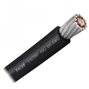 Pacer WUL3/0BK-FT Pacer Black 30 Awg Battery Cable - Sold By The Foot