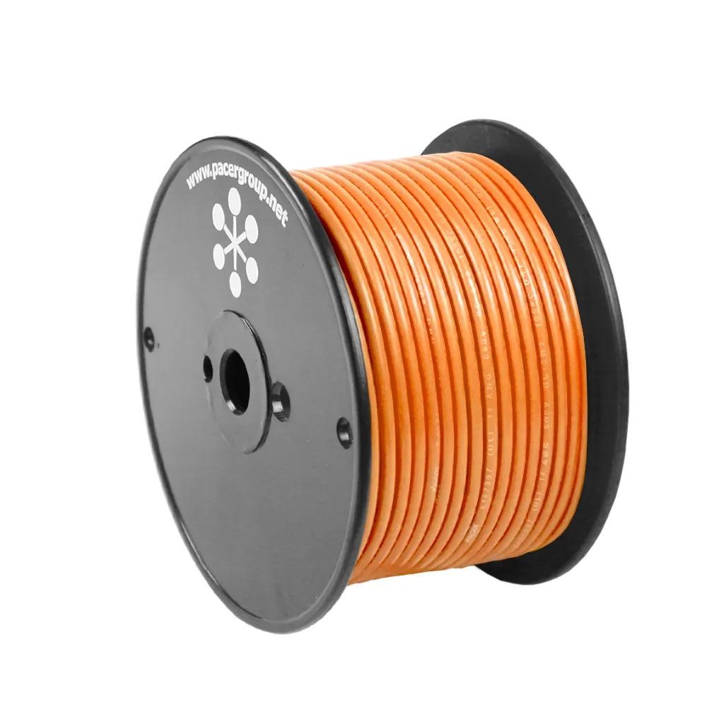 Pacer WUL12OR-100 Pacer Marine 12 Awg Orange Primary Wire - 100 Feet