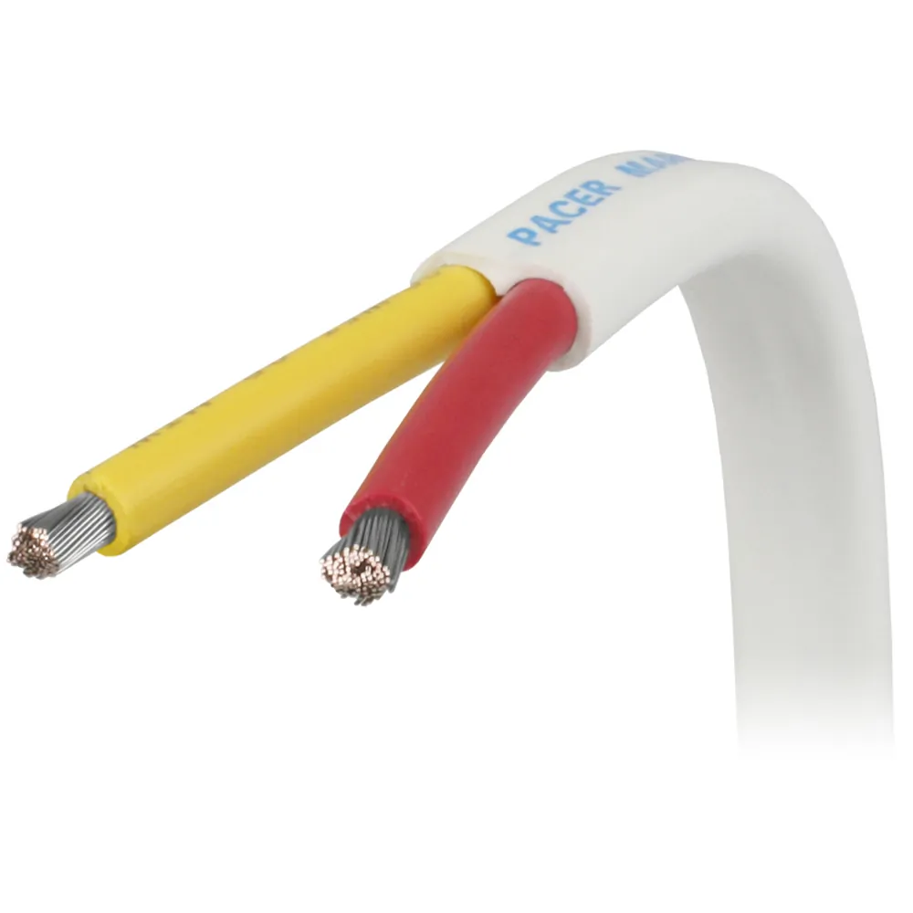 Pacer W8/2RYW-250 Pacer 82 Awg Redyellow Safety Duplex Cable - 250'