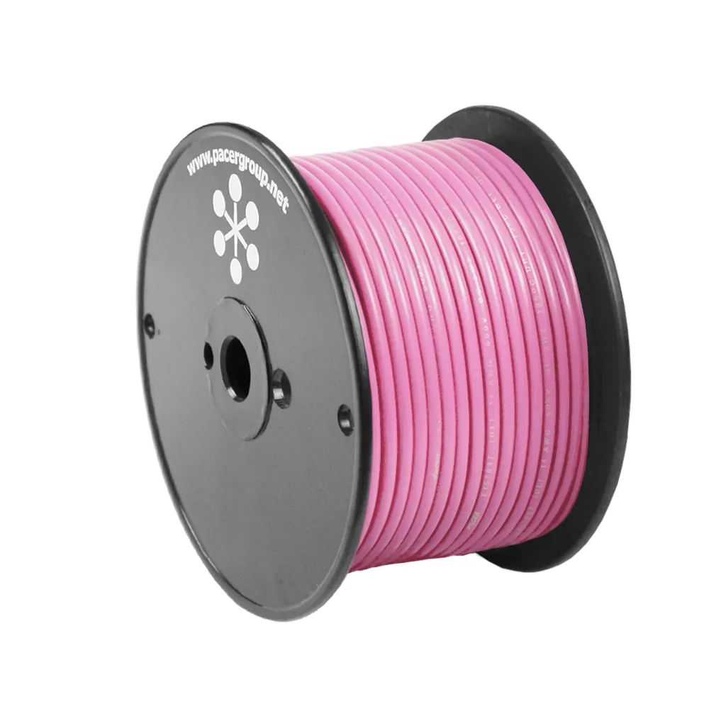 Pacer WUL16PK-100 Pacer Pink 16 Awg Marine Primary Wire - 100 Feet