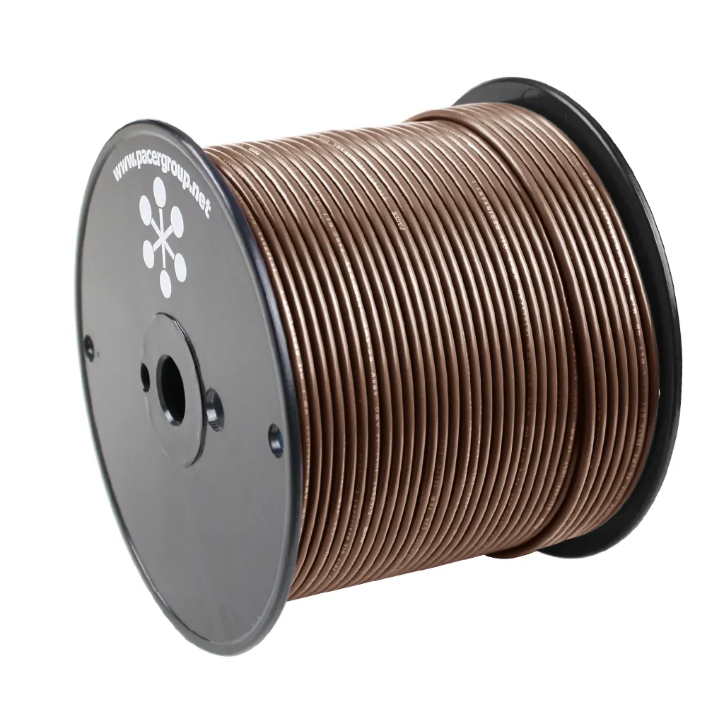 Pacer WUL18BR-500 Pacer Brown 18 Awg Marine Primary Wire - 500 Feet