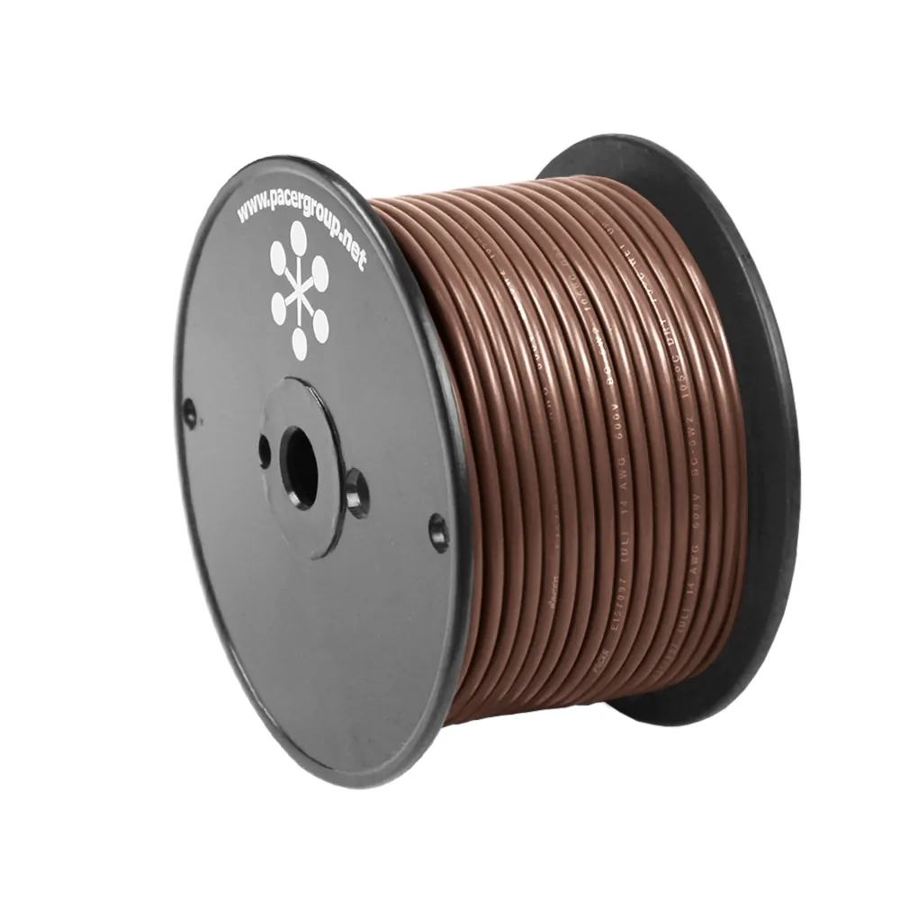 Pacer WUL14BR-100 Pacer Brown 14 Awg Primary Wire - 10039;