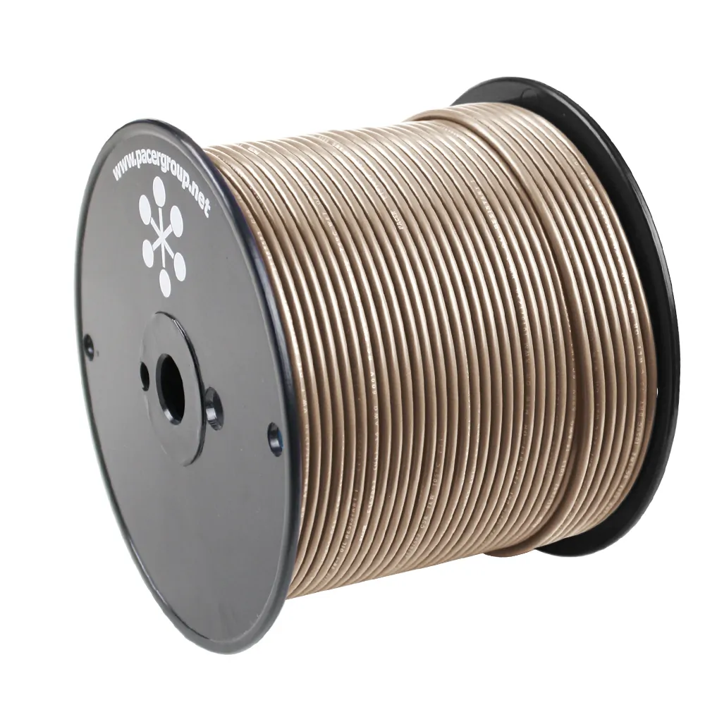 Pacer WUL14TN-500 Pacer Tan 14 Awg Marine Wire - 500' Durable  Flexibl