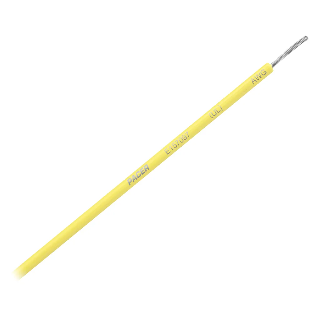 Pacer WUL16YL-25 Pacer Marine 16 Awg Yellow Primary Wire - 25 Feet