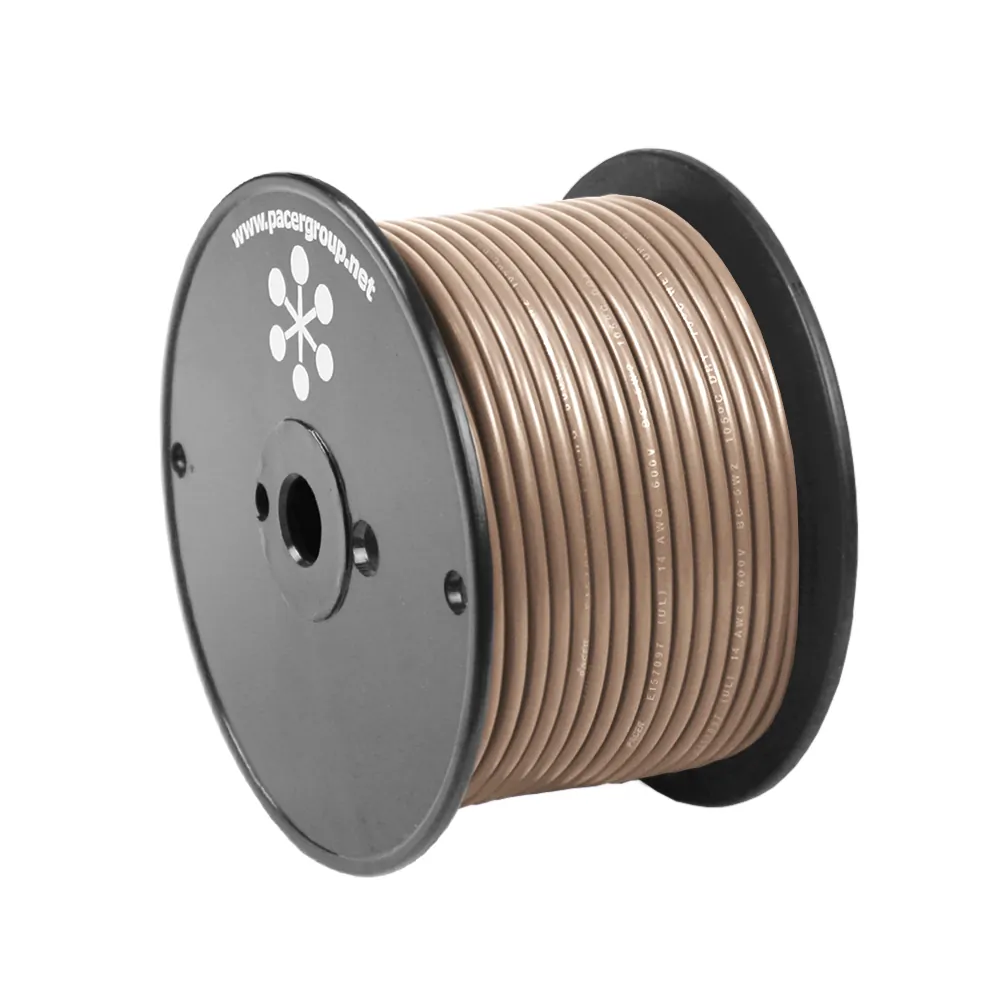 Pacer WUL16TN-100 Pacer 16 Awg Marine Primary Wire - 100 Feet - Tan