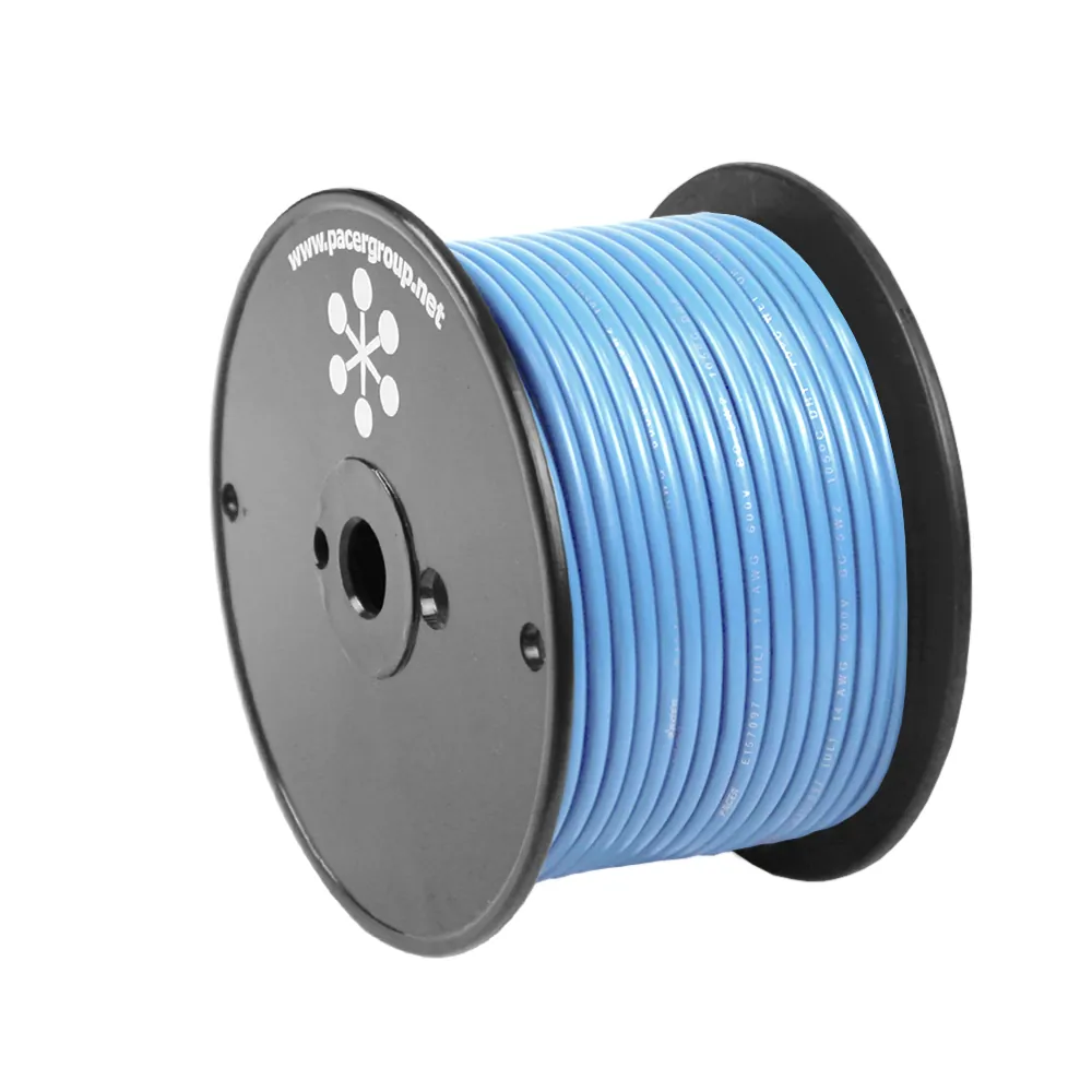 Pacer WUL16LB-100 Durable Light Blue 16 Awg Marine Wire - 100 Feet