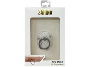 Bulk Buys DA396 - Sarina Oval Marble Smartphone Ring Stand