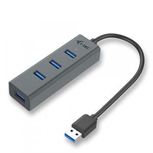 Itec U3HUBMETAL403 4-port Usb 3.0 Metal Hub In Space Gray