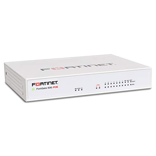 Fortinet FG-60E-POE-BDL-950-12 Hardware Plus 1 Year 24x7 Forticare And