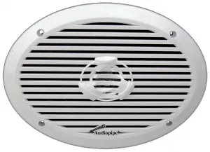 Audiopipe APSW6932 6x9 Inch Marine 2-way Speakers - White