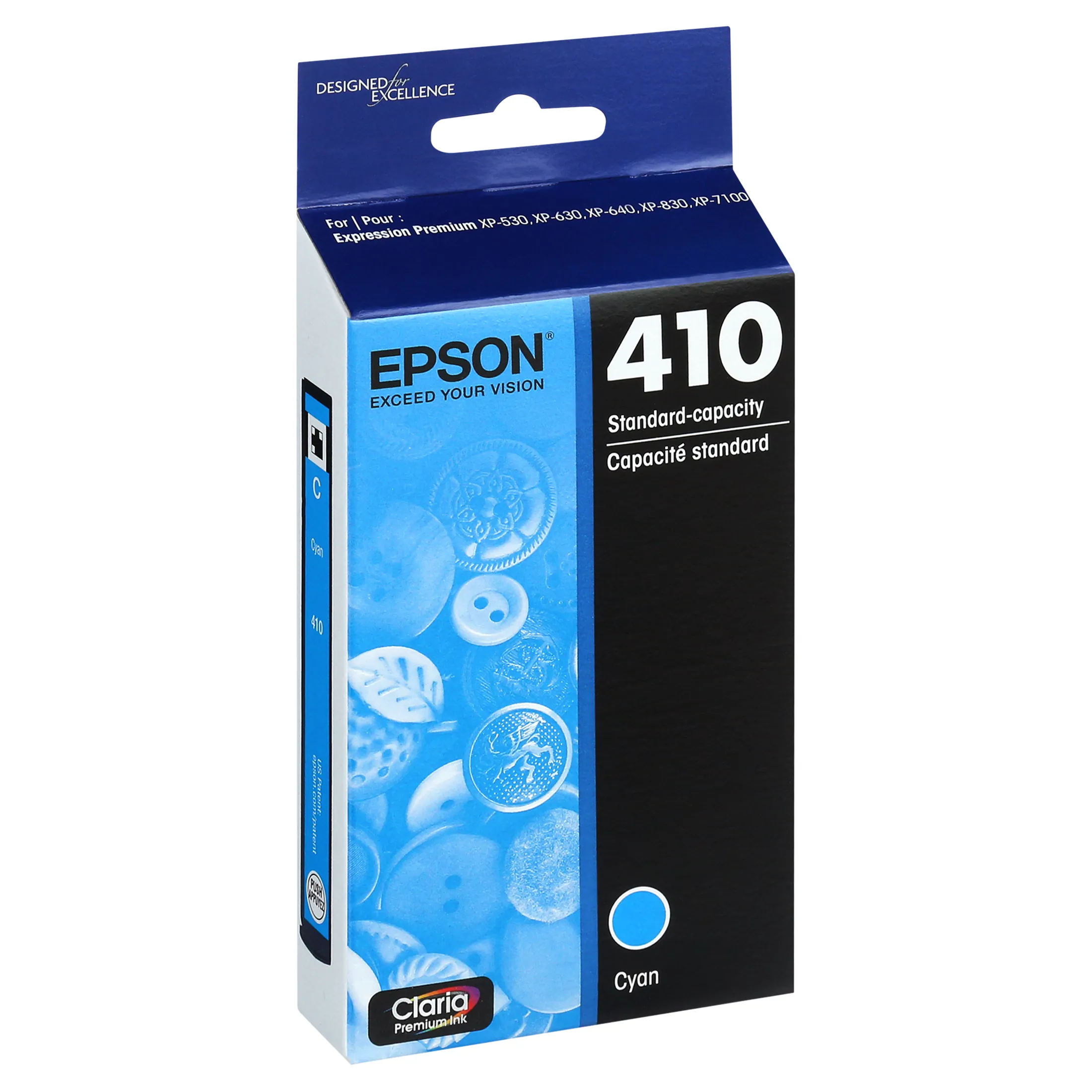 Original Epson T410220 Claria 410 Ink Cartridge - Cyan - Inkjet - 300 