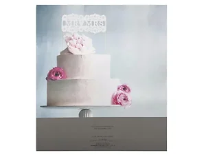 Bulk Buys Elegant Mr. & Mrs. Cake Topper for Weddings