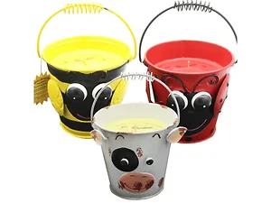 AA736 | Bulk Buys Citrus Lemongrass Animal Bucket Candle
