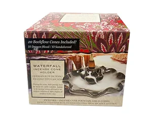 AA829 | Bulk Buys Elegant Waterfall Incense Cone Holder