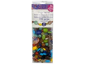 AA728 | Bulk Buys Colorful 190-Piece Acrylic Beads for