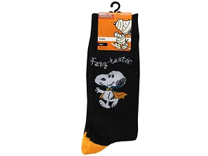 Bulk Buys Halloween Peanuts Men's Crew Socks - Size 10-13