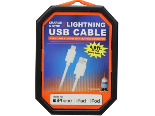 AB151 | Bulk Buys Travelocity 4.5 Foot Lightning Cable for