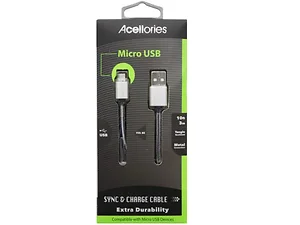 AB395 | Bulk Buys Acellories 10ft Durable Micro USB Cable