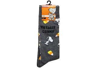 AB318 | Bulk Buys Halloween Peanuts Men's Crew Socks with