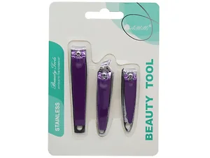 Bulk Buys Professional 3-Piece Nail Clipper Set for Grooming