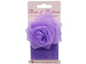 AB422 | Bulk Buys Lavender Bow and Ribbon Set for Elegant