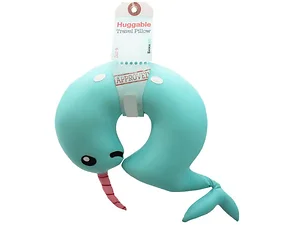 Bulk Buys Gamago Huggable Narwhal Travel Neck Pillow - Soft