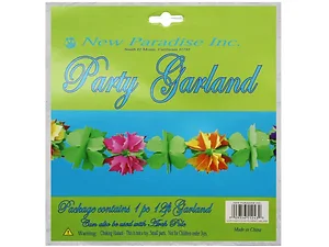 AB426 | Bulk Buys Vibrant 12 Foot Luau Flower Garland for