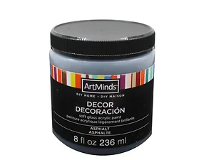 AA762 | Bulk Buys American Craft 8oz Decor Paint - Asphalt