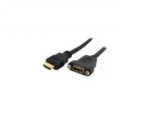 Startech HDMIPNLFM3 3ft Hdmi Female To Male Adapter, 4k High Speed Pan