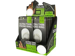 AB441 | Bulk Buys Ultra Thin Swivel Ring Phone Holder with