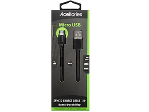 AB375 | Bulk Buys Acellories 6ft Micro USB Cable - Durable