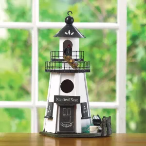 Songbird 31710 Nautical Nest Wood Lighthouse Bird House