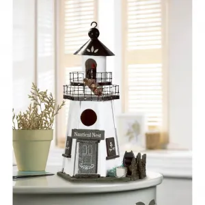 Songbird 31710 Nautical Nest Wood Lighthouse Bird House